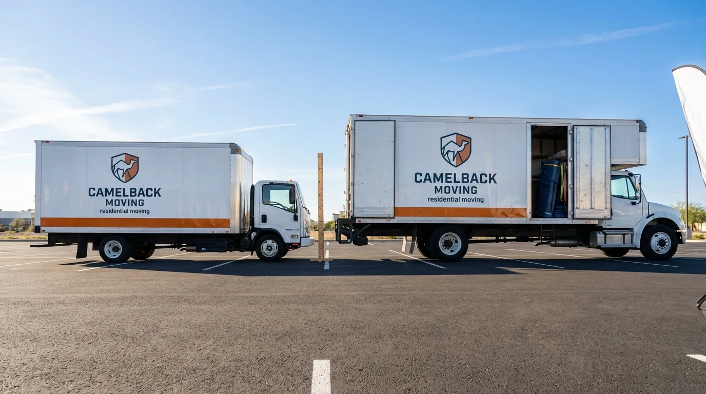 Moving truck size capacity guide in Lincroft